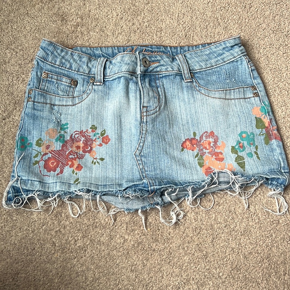 Seductions Mini Jeans Skirt 5/$25